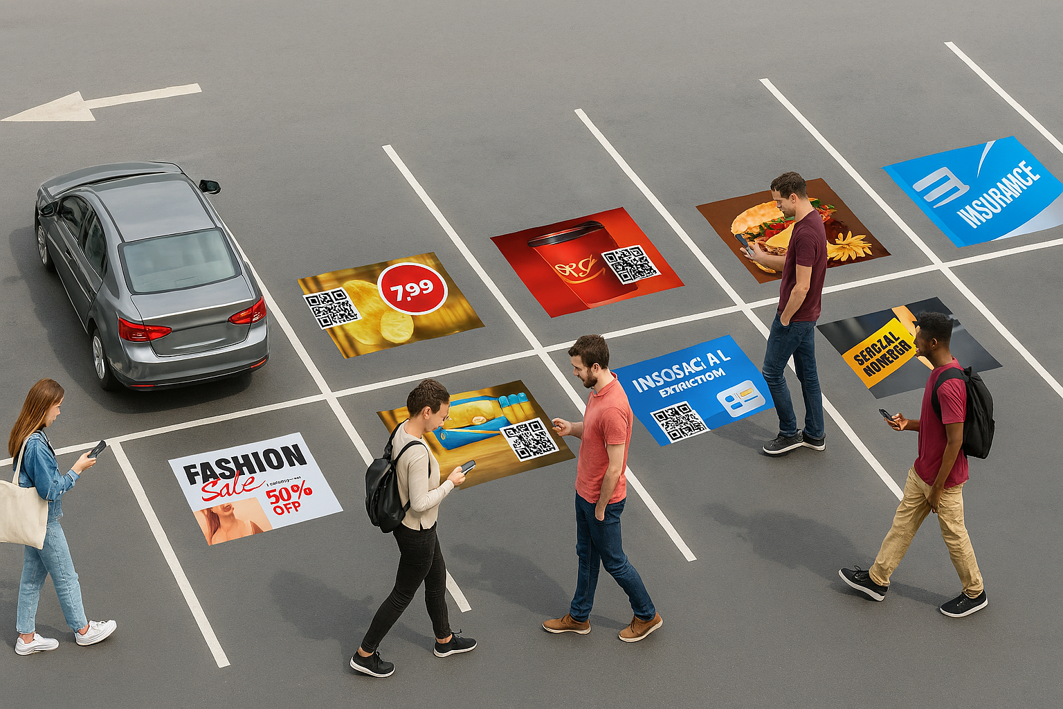 Parking bay ad example 1